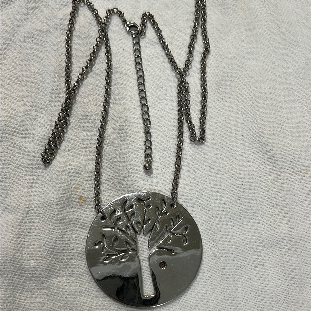 Silver Tree of Life Pendant Necklace - Picture 5 of 6